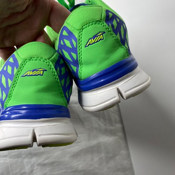 Women's Avia Burst Blue Green Low Top Lace Up Running Shoes WMAI1400001 Size 10 - Picture 6 of 9